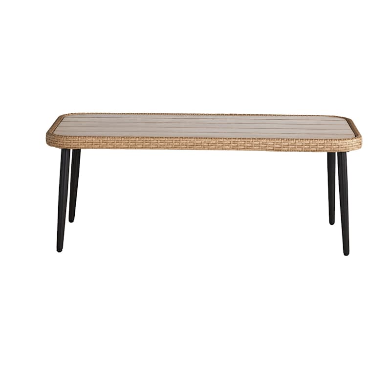 Paloma Patio Coffee Table with Rustic Grey Top