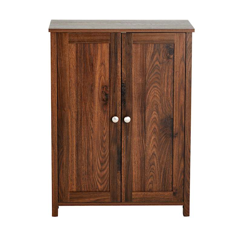 Savannah Wooden Cabinet, Walnut Finish