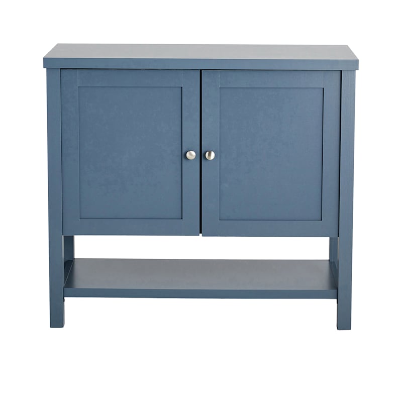 Mason Wooden Cabinet, Dusty Blue