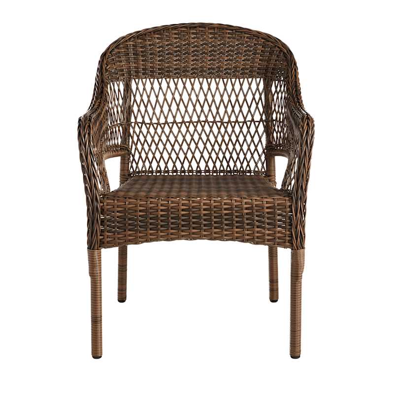 Providence Fairview Wicker Patio Armchair, Brown