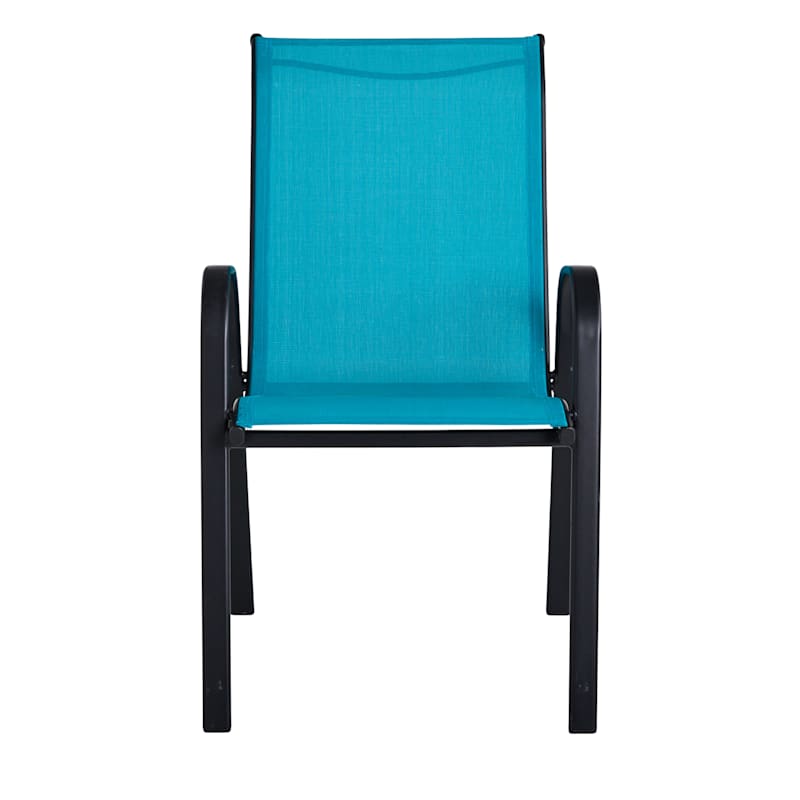 Stackable Sling Patio Chair, Teal