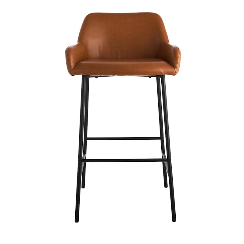Honeybloom Destin Barstool, Cognac