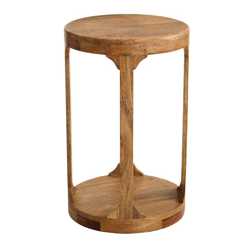 William Wooden Accent Table, Honey Oak Finish