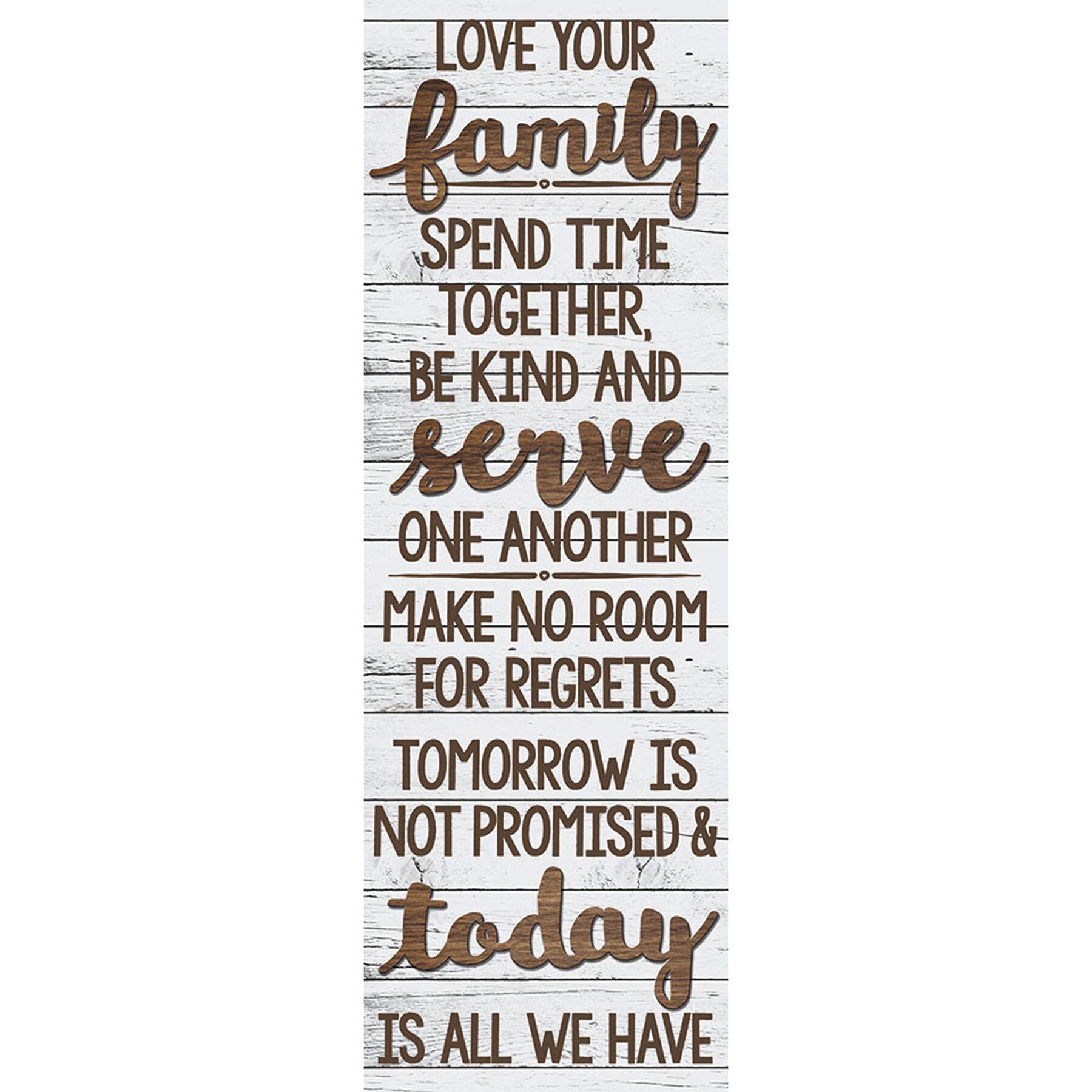 Love Your Family Canvas Wall Art, 12x36