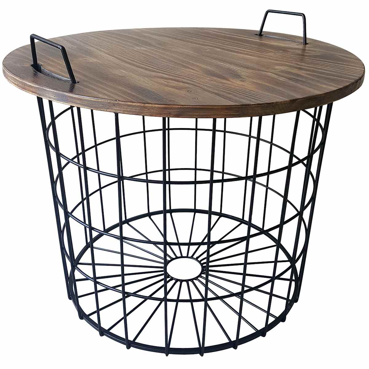 Wire Basket Table At Home
