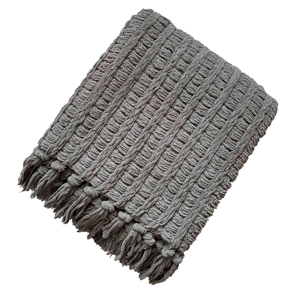 Large grey throw blanket 2025