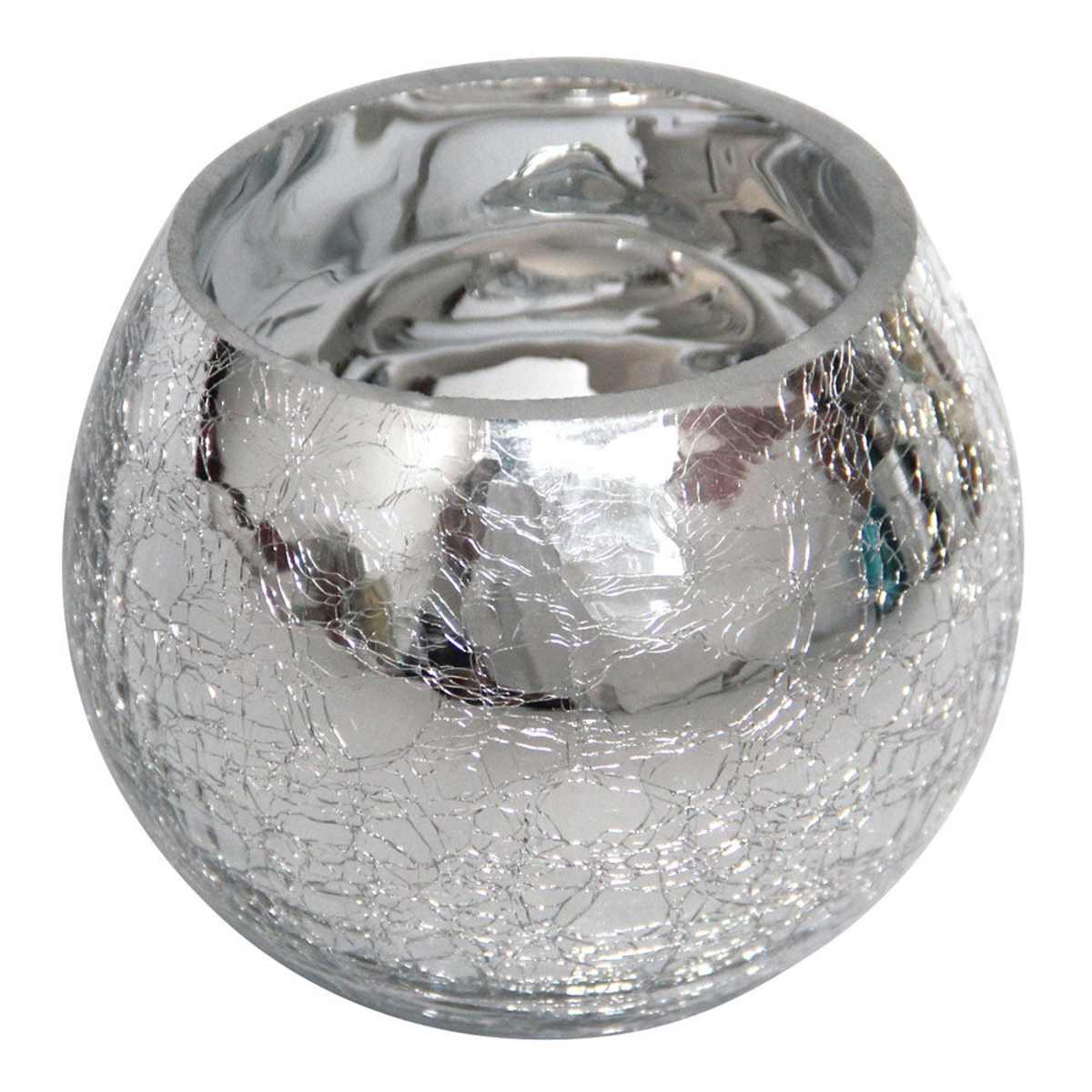 Round glass tea light holders top