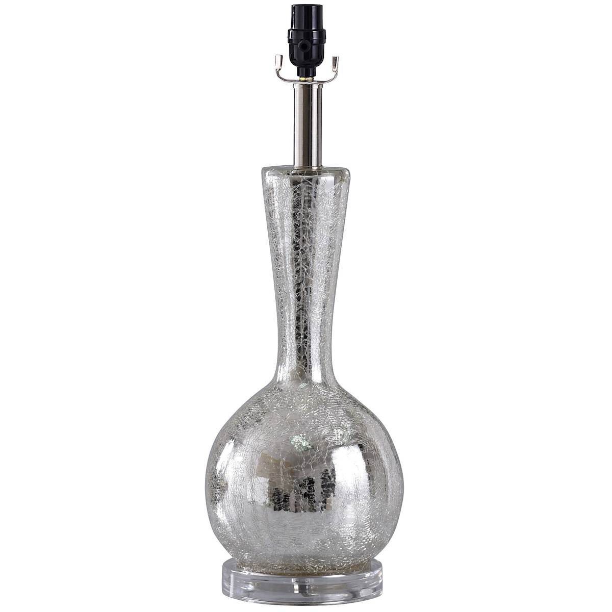 Silver crackle glass lamp new arrivals