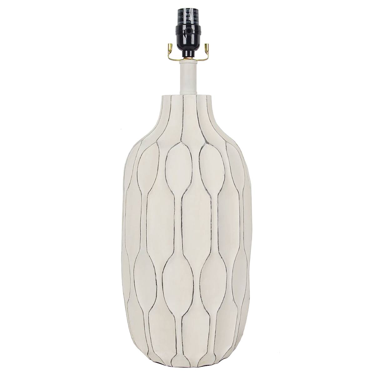 Honeybloom White Honeycomb Table Lamp Base 21