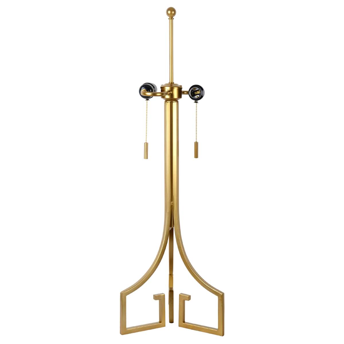 Gold Greek Key Metal Table Lamp Base 23