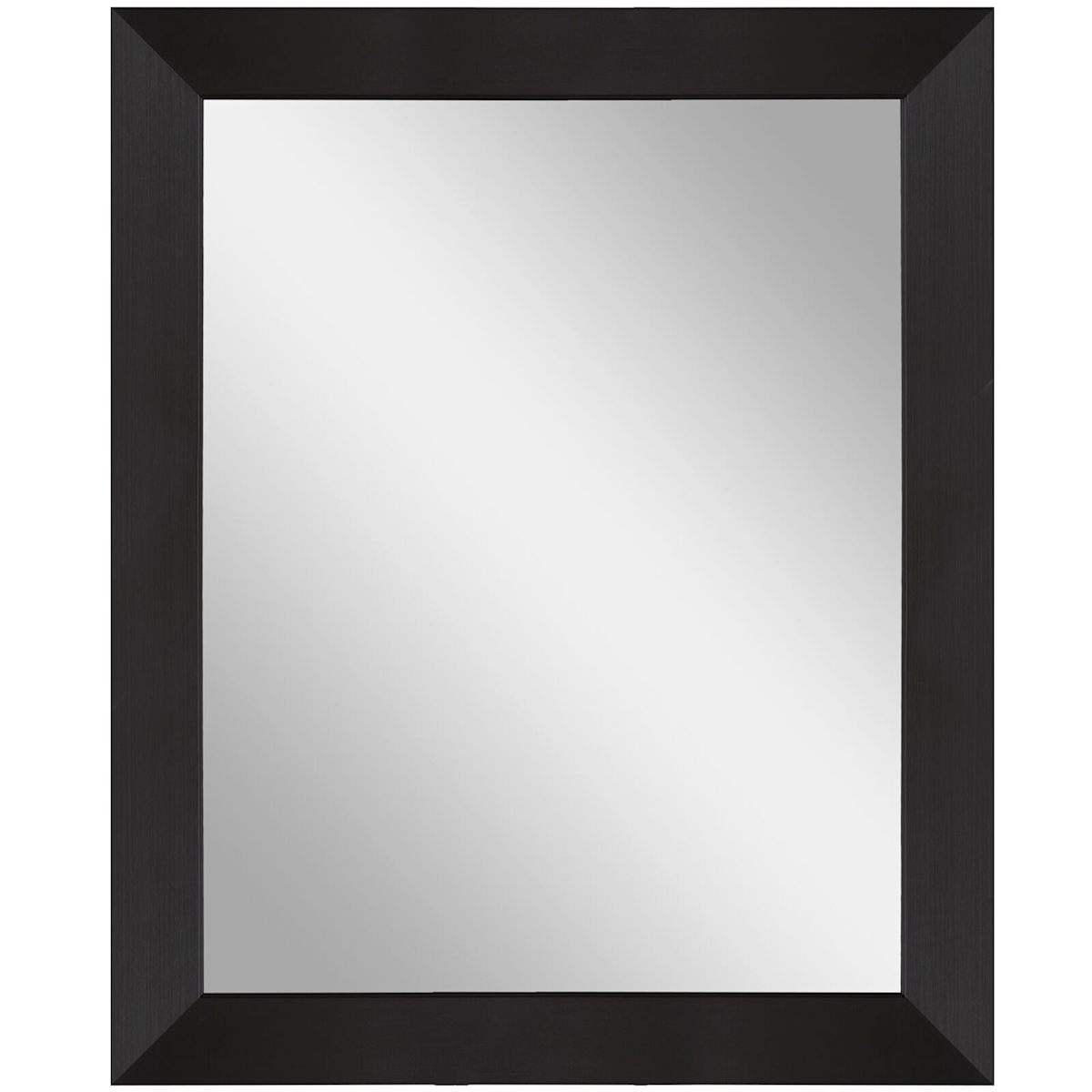 Skylar Black Rectangle Wall Mirror, 27x34