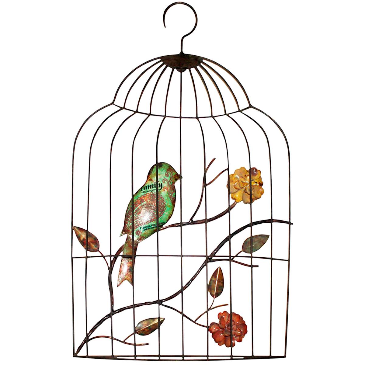 Wall mounted bird cage top