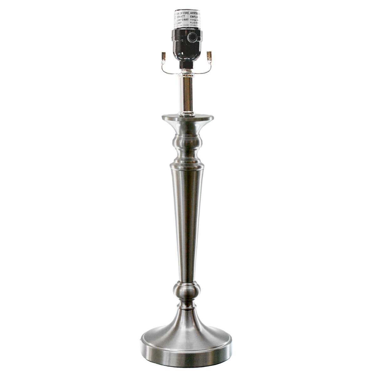 Brushed Steel Metal Table Lamp Base 20