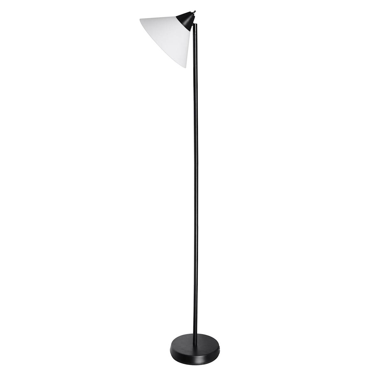 Black Swivel Torchiere Metal Floor Lamp 60