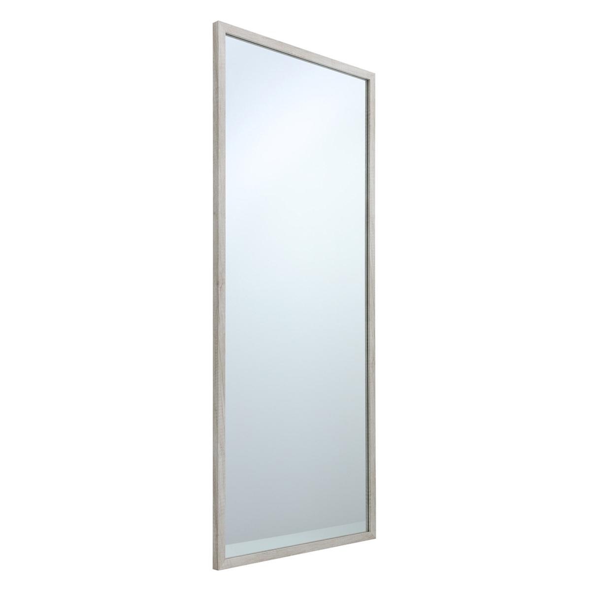 White Wood Frame Leaner Mirror, 24x58