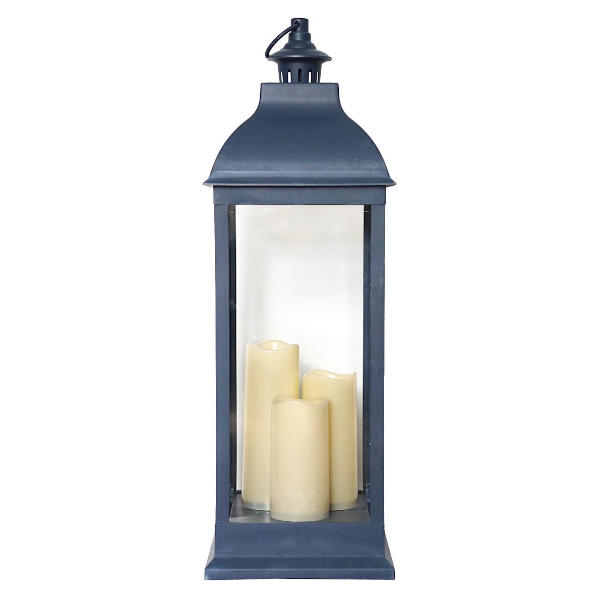 Navy Pre Lit LED Floor Lantern 28