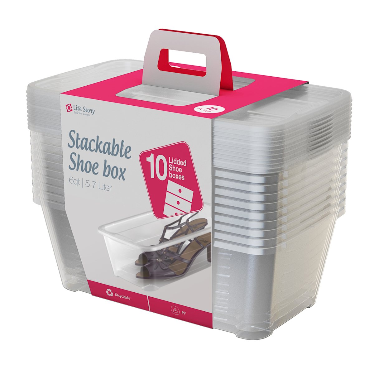 Translucent shoe box on sale