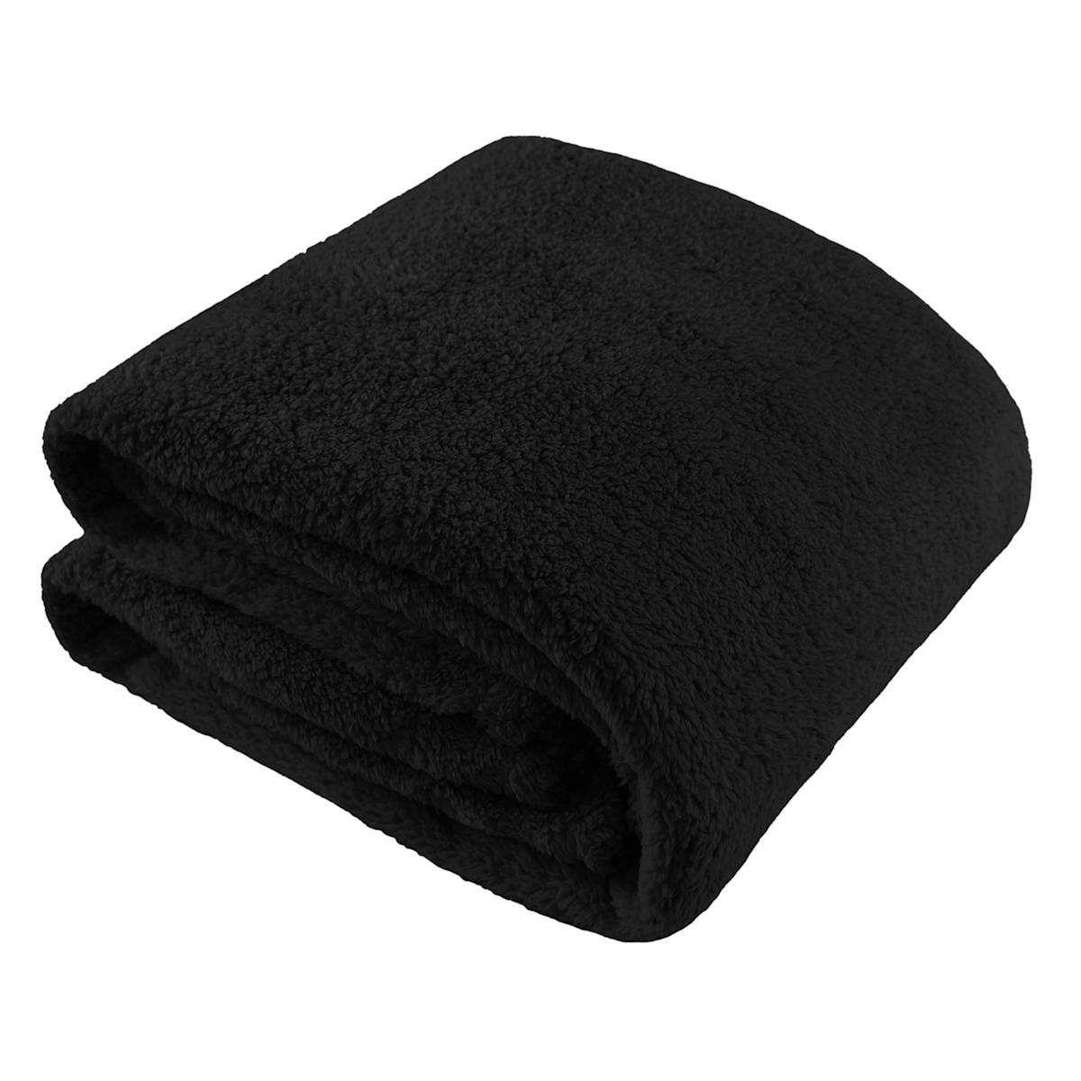 Black sherpa throw outlet