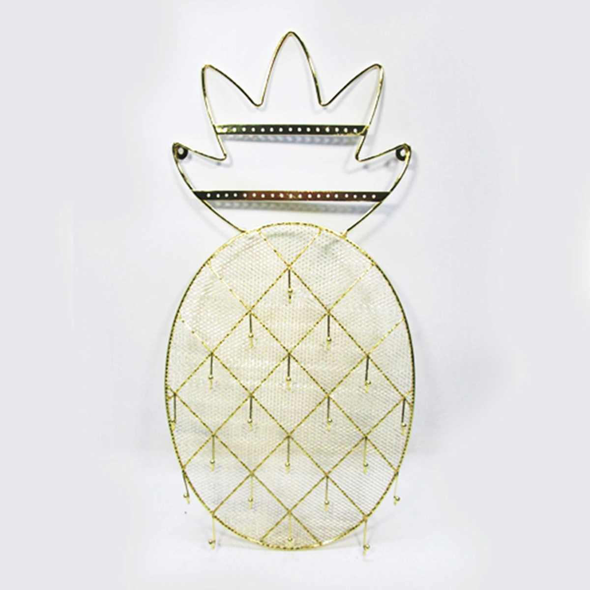 Pineapple French Gold Jewelry Stand 20.5 Jewelry Organization At Home