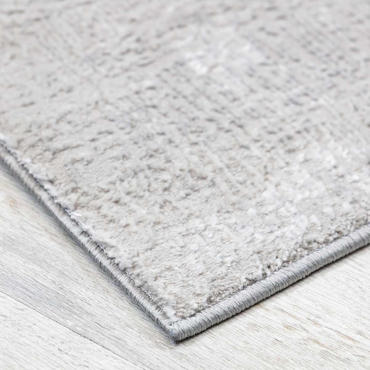 (B715) Laila Ali Verona Grey Woven Accent Rug, 2x4