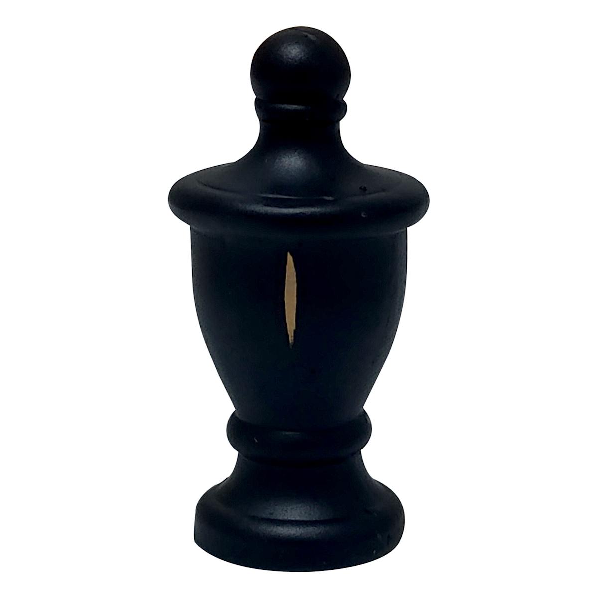 Antique Black Urn Lamp Finial