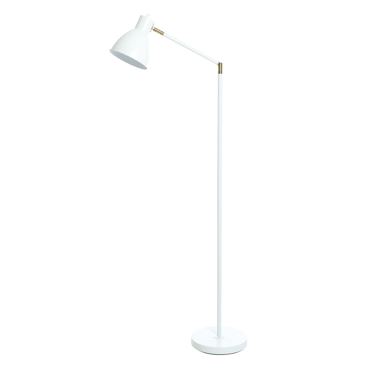 at Home White Brass Task Floor Lamp 65
