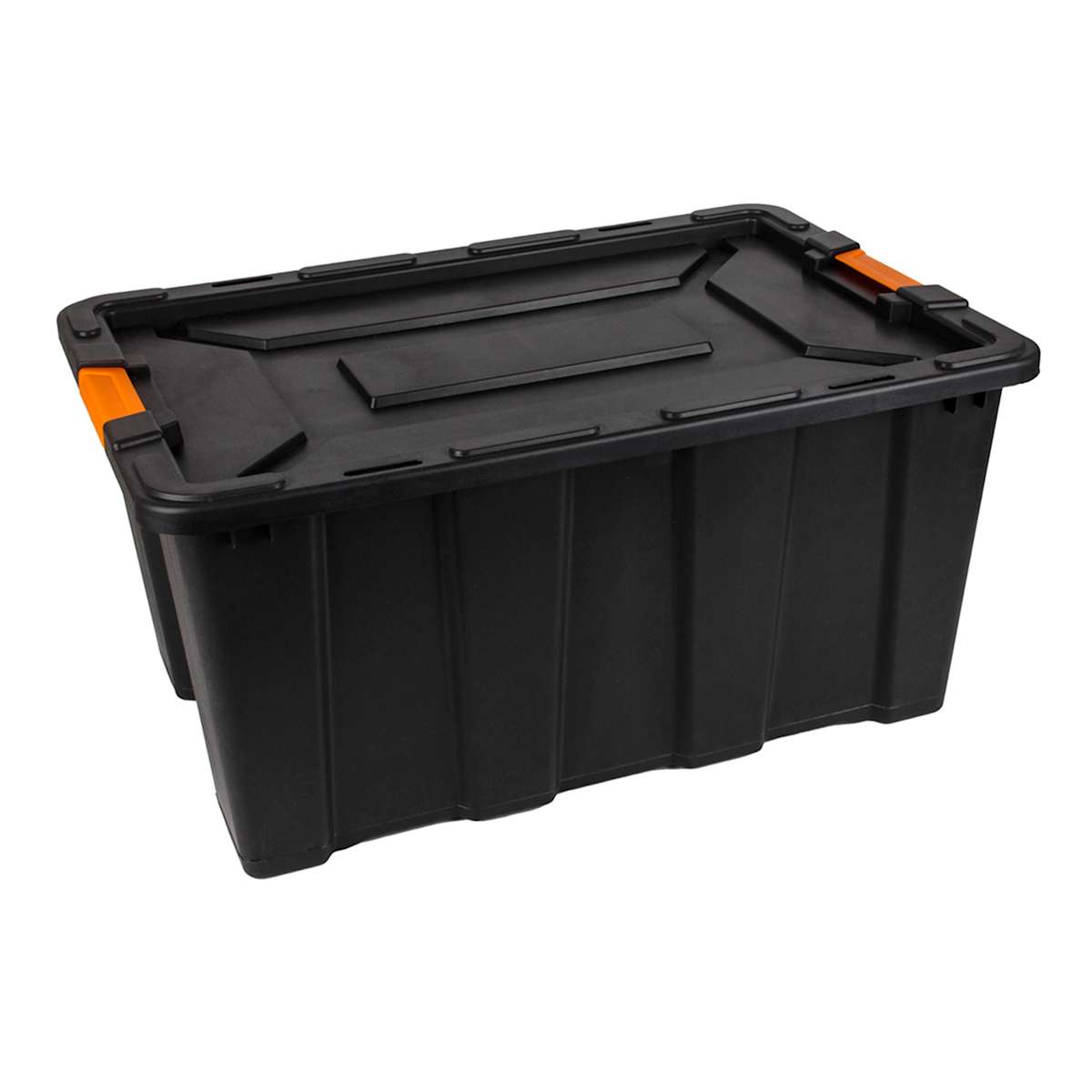 Black plastic tote hot sale