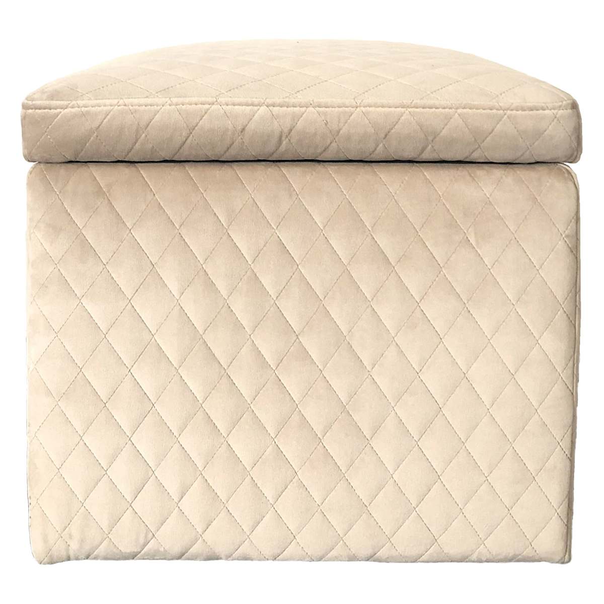 Taupe velvet ottoman 2025