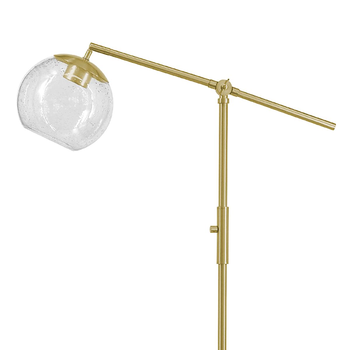 Glass and brass floor lamp cheap