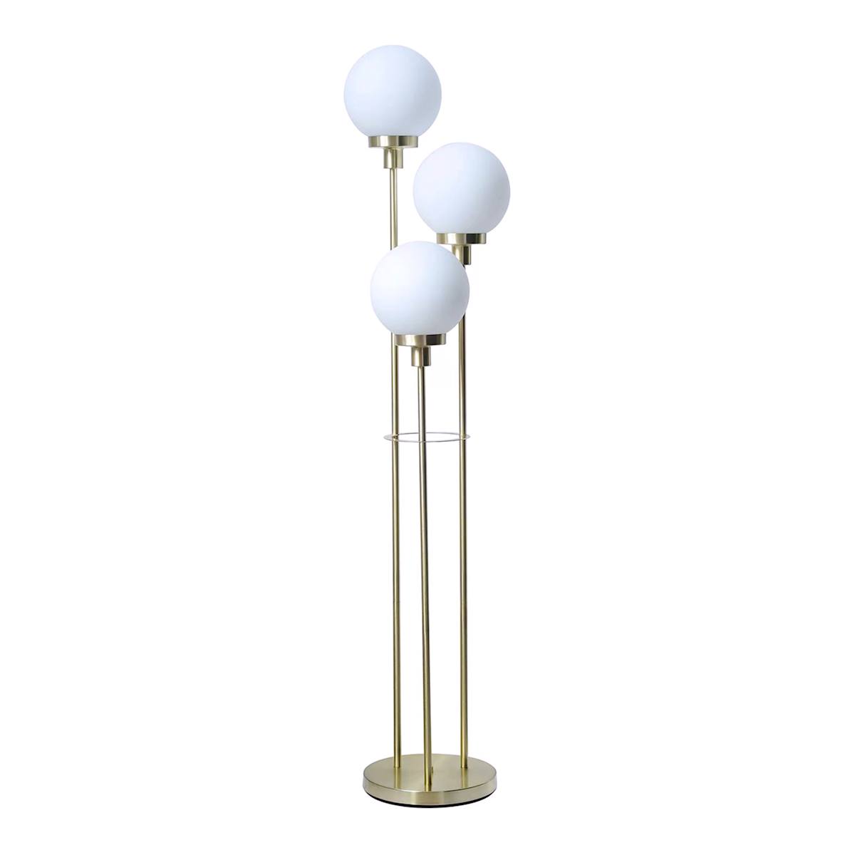Brass glass floor lamp online