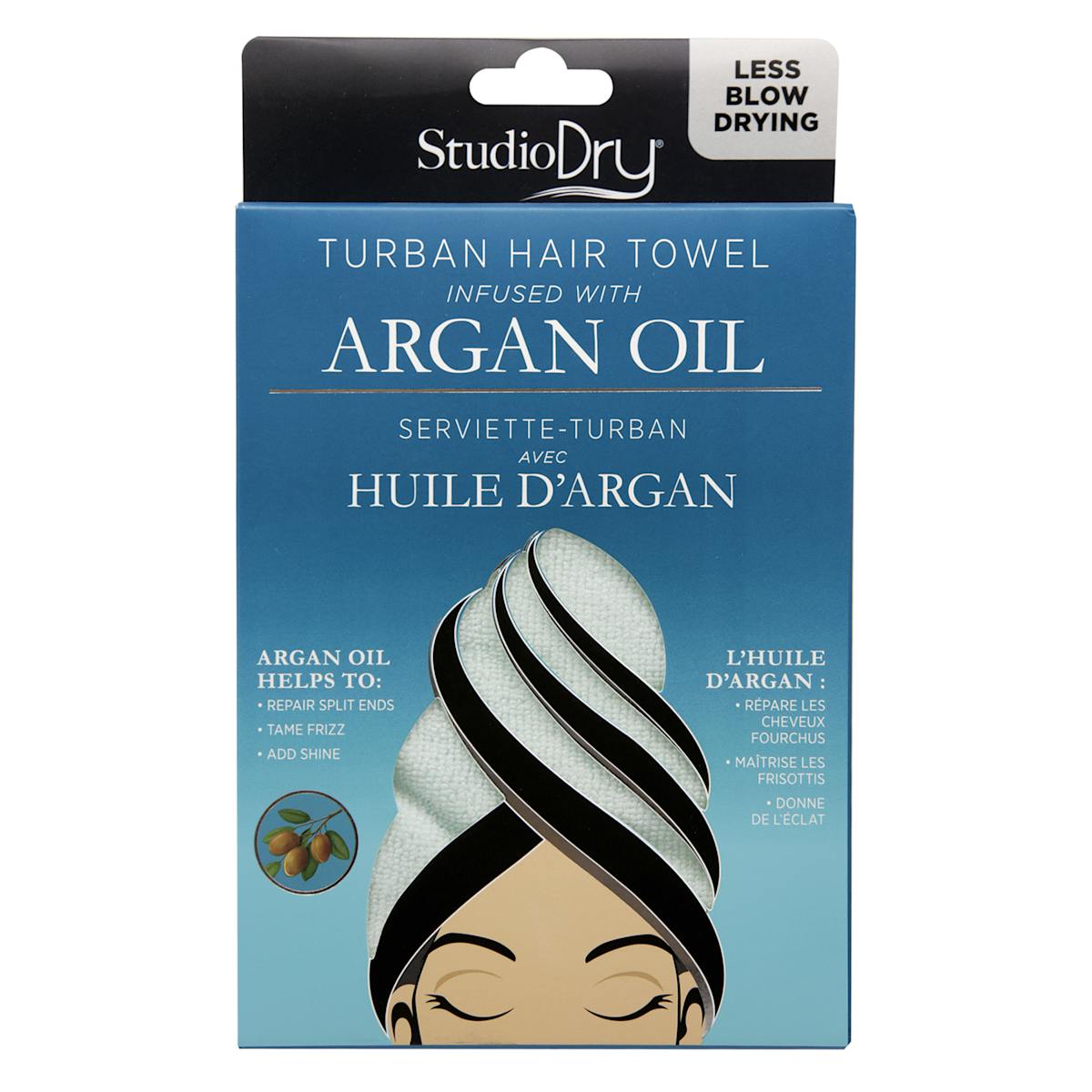 Argan oil infused hair turban best sale