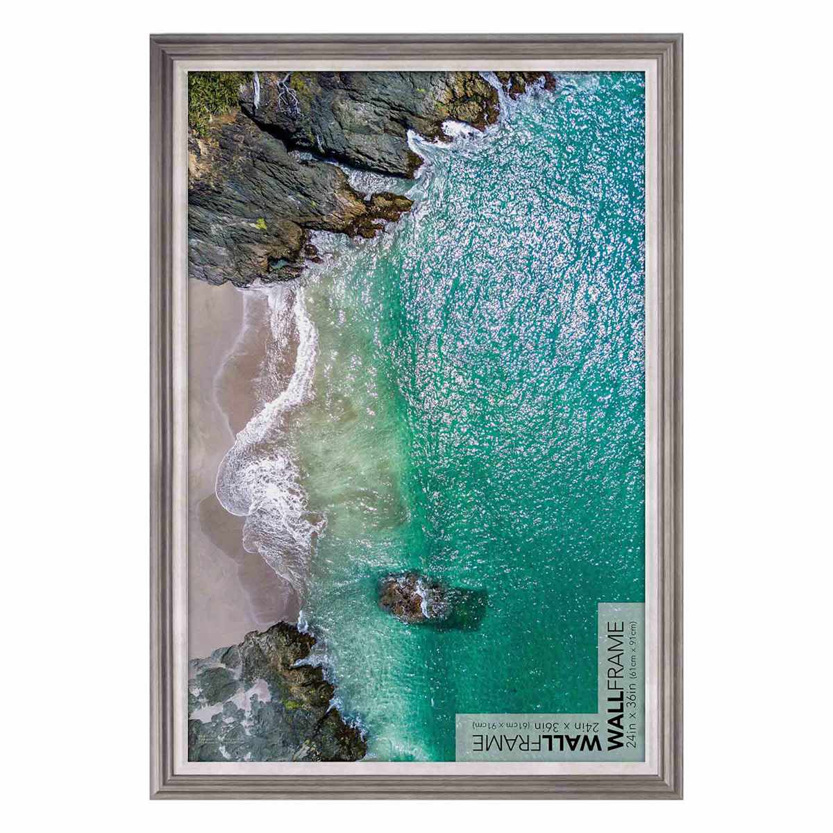 Grey White Inner Poster Wall Frame 24x36