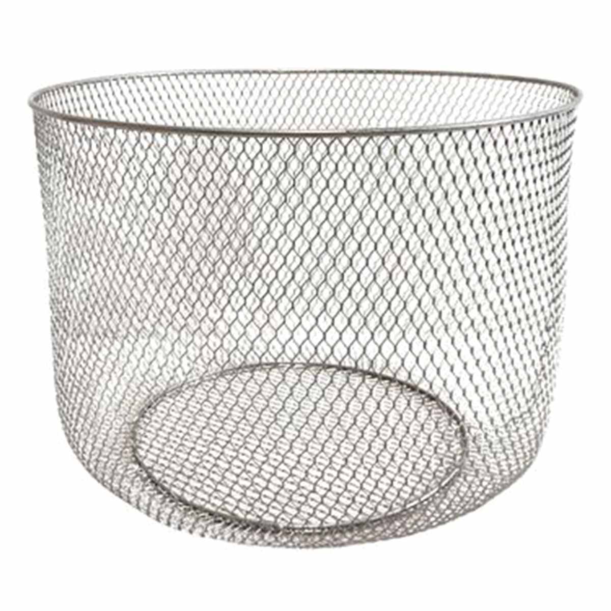 Laila Ali Round Metal Mesh Storage Basket Small | Home 