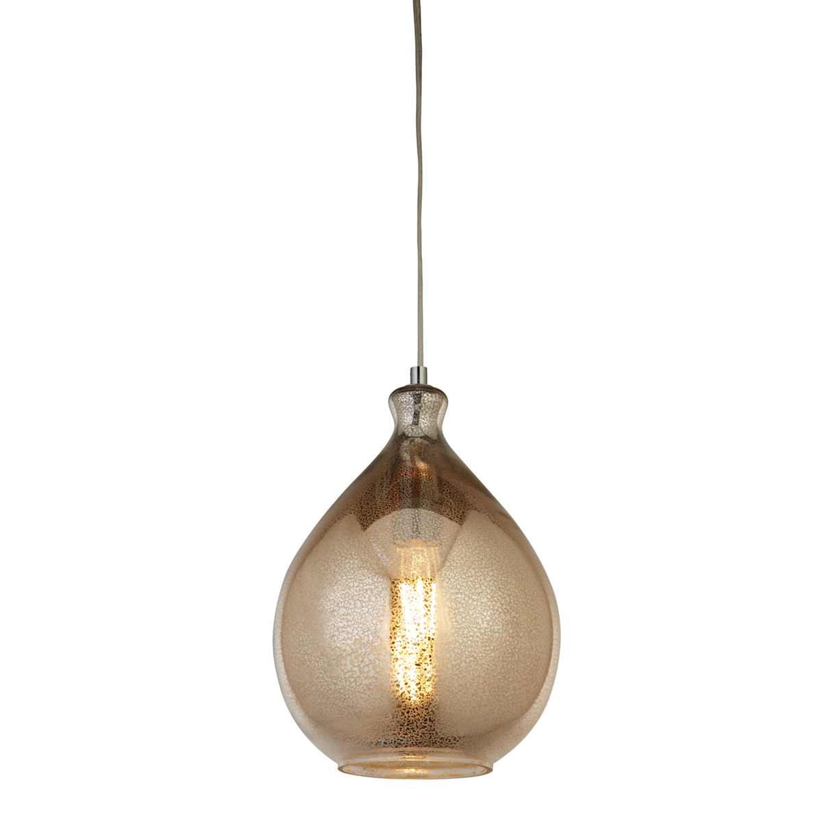 Providence Mercury Glass Hardwire Pendant Light 12