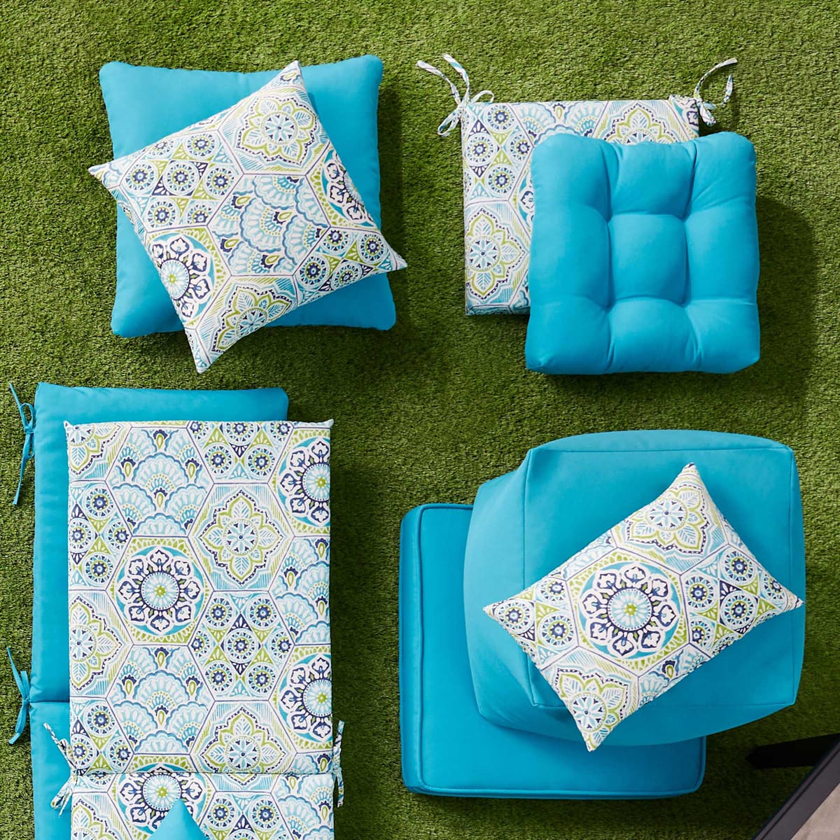 Turquoise chair cushions hotsell