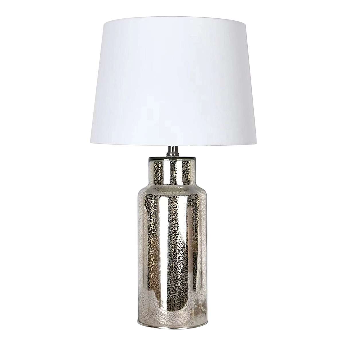Silver glass lamp discount