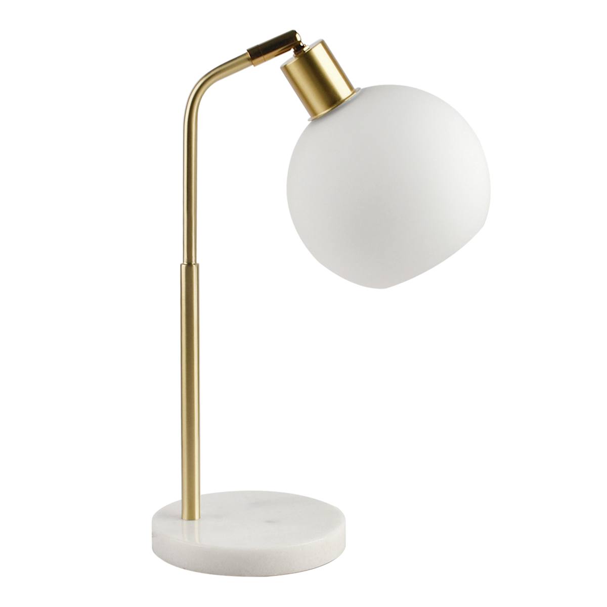 Crosby St. Gold Marble Globe Task Lamp 19