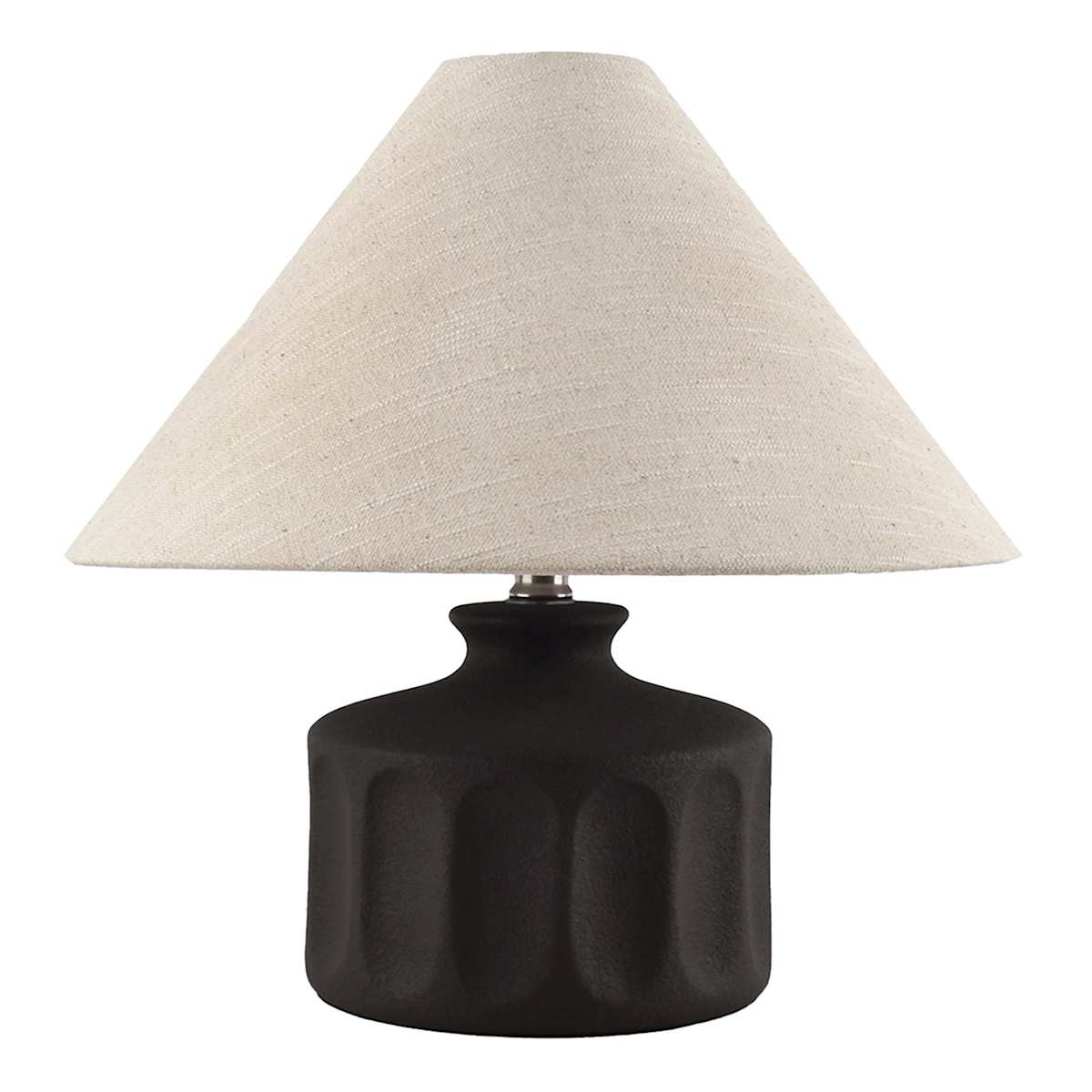 Crosby St. Black Ceramic Tapered Small Lamp 16