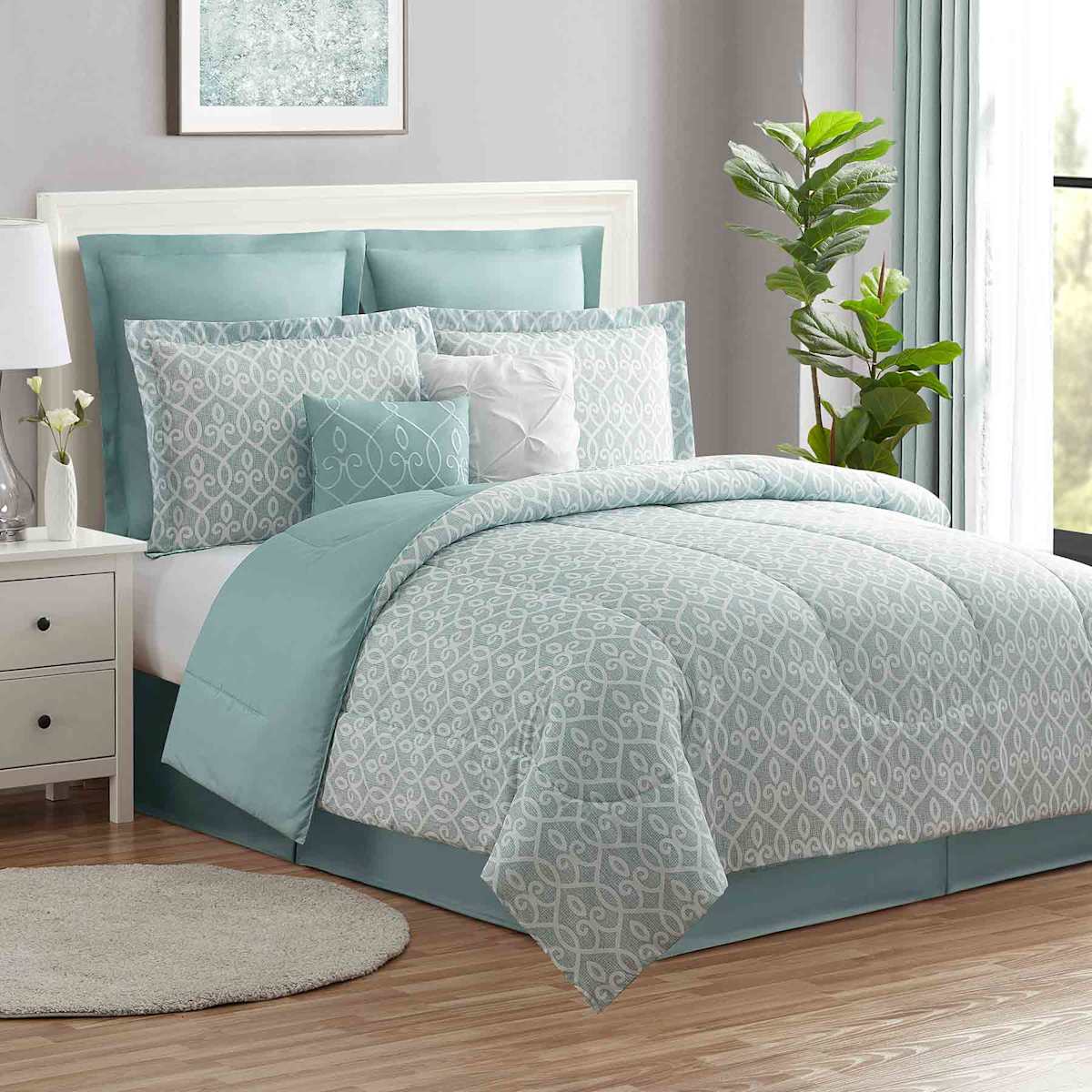 Aqua comforter sets discount