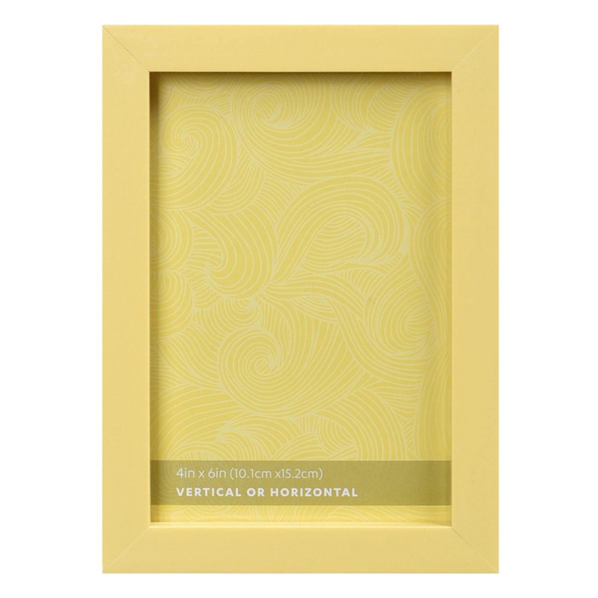 Yellow Tabletop Picture Frame 4x6