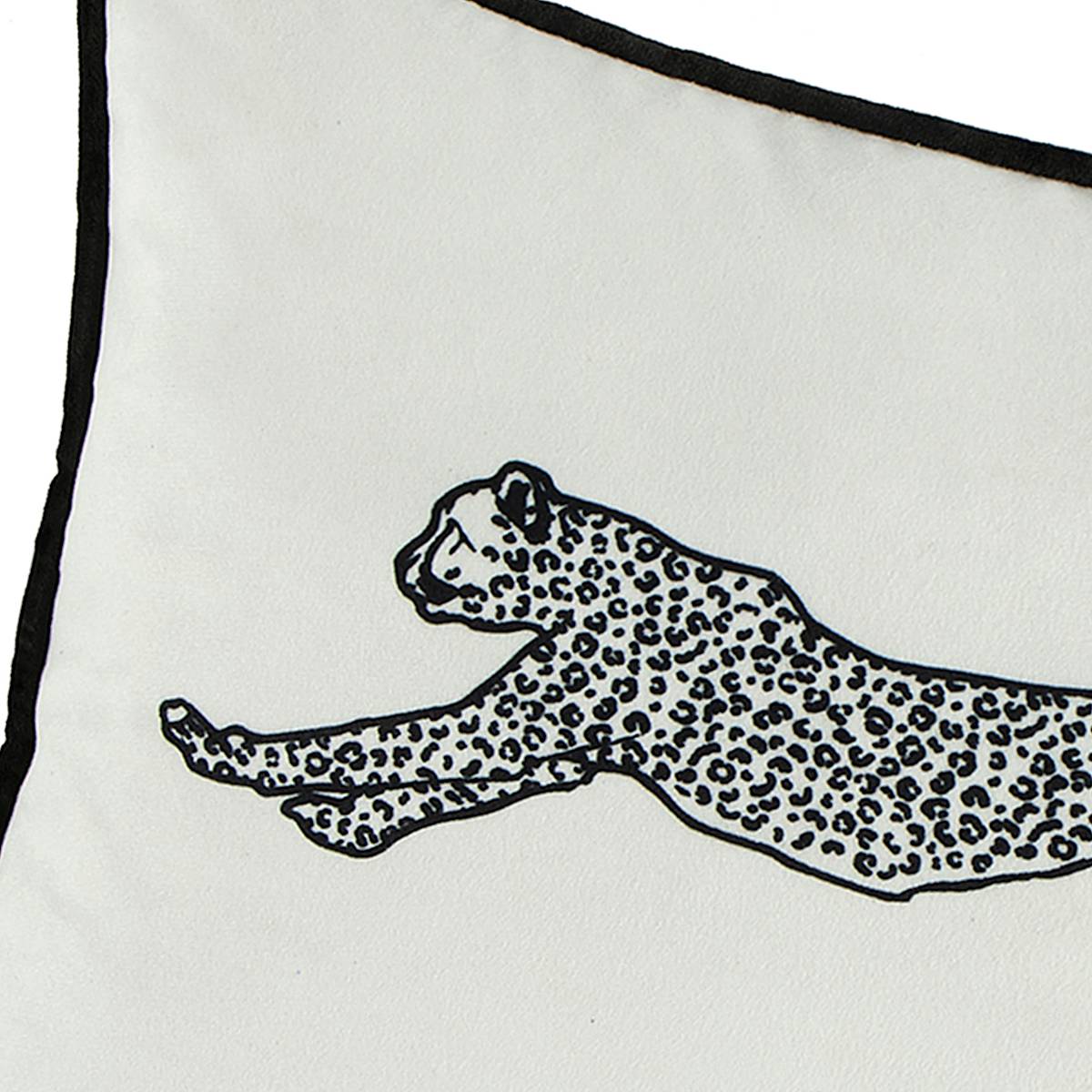 Black and white leopard pillow best sale