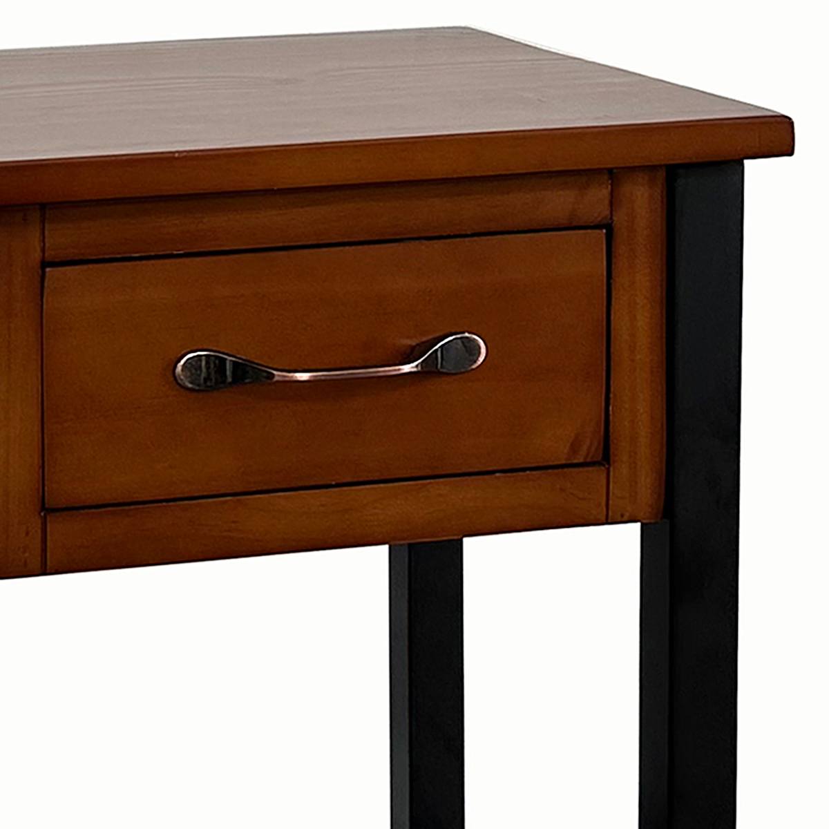 高質 2-Drawer Walnut & Black Table, 15x26 防犯カメラ