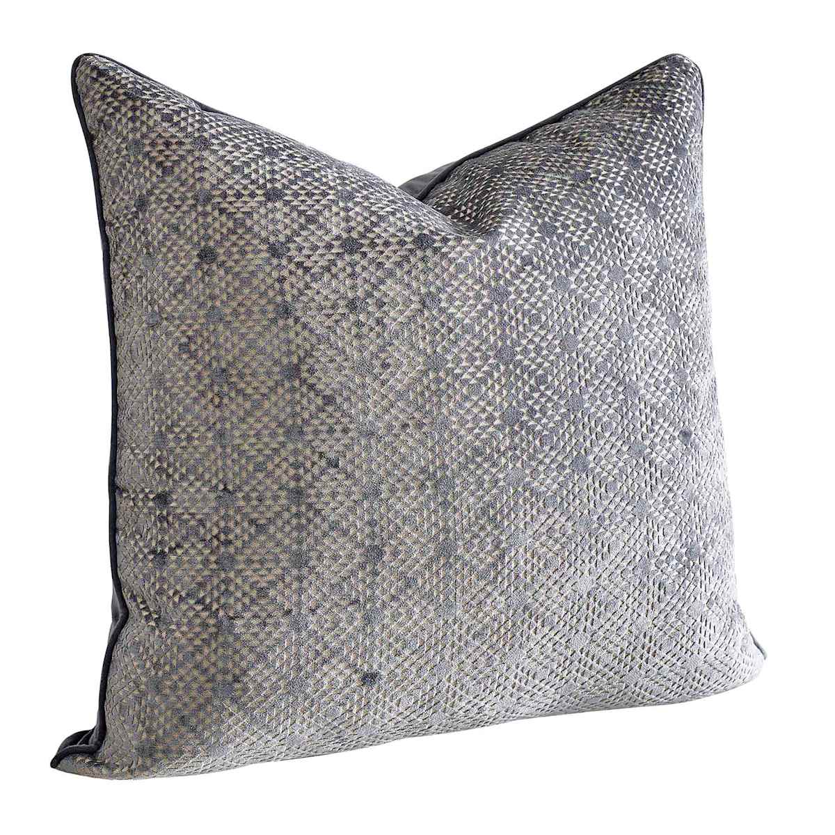 Light grey velvet pillow outlet