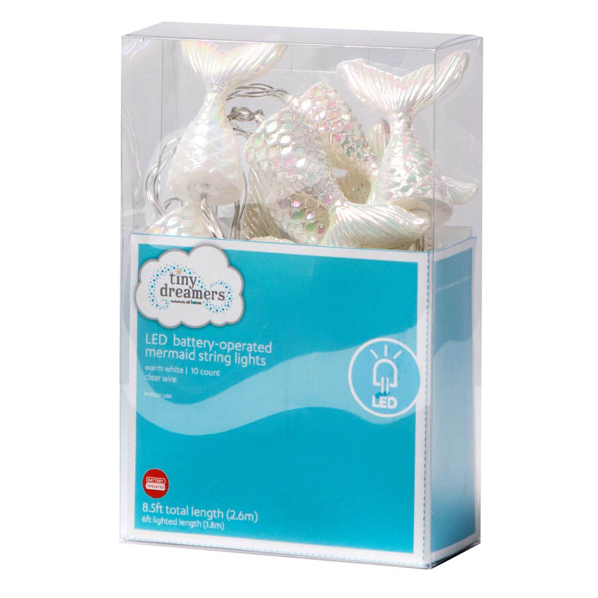 Tiny Dreamers 10 Count Mermaid Tail String Lights