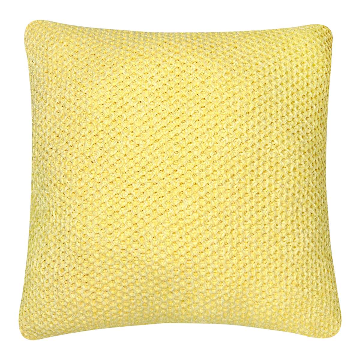 Yellow chenille throw pillows top
