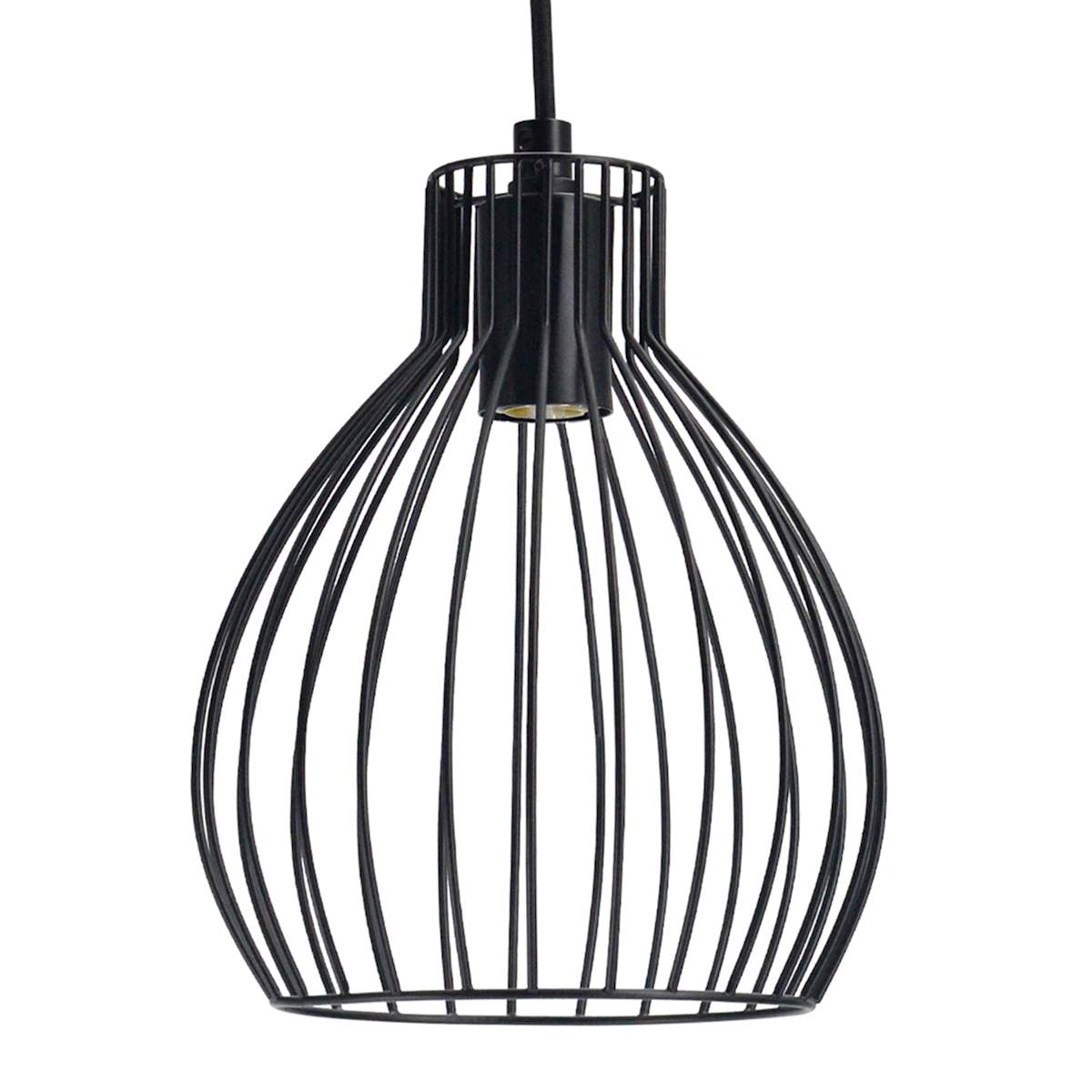 Black wire pendant light shade on sale