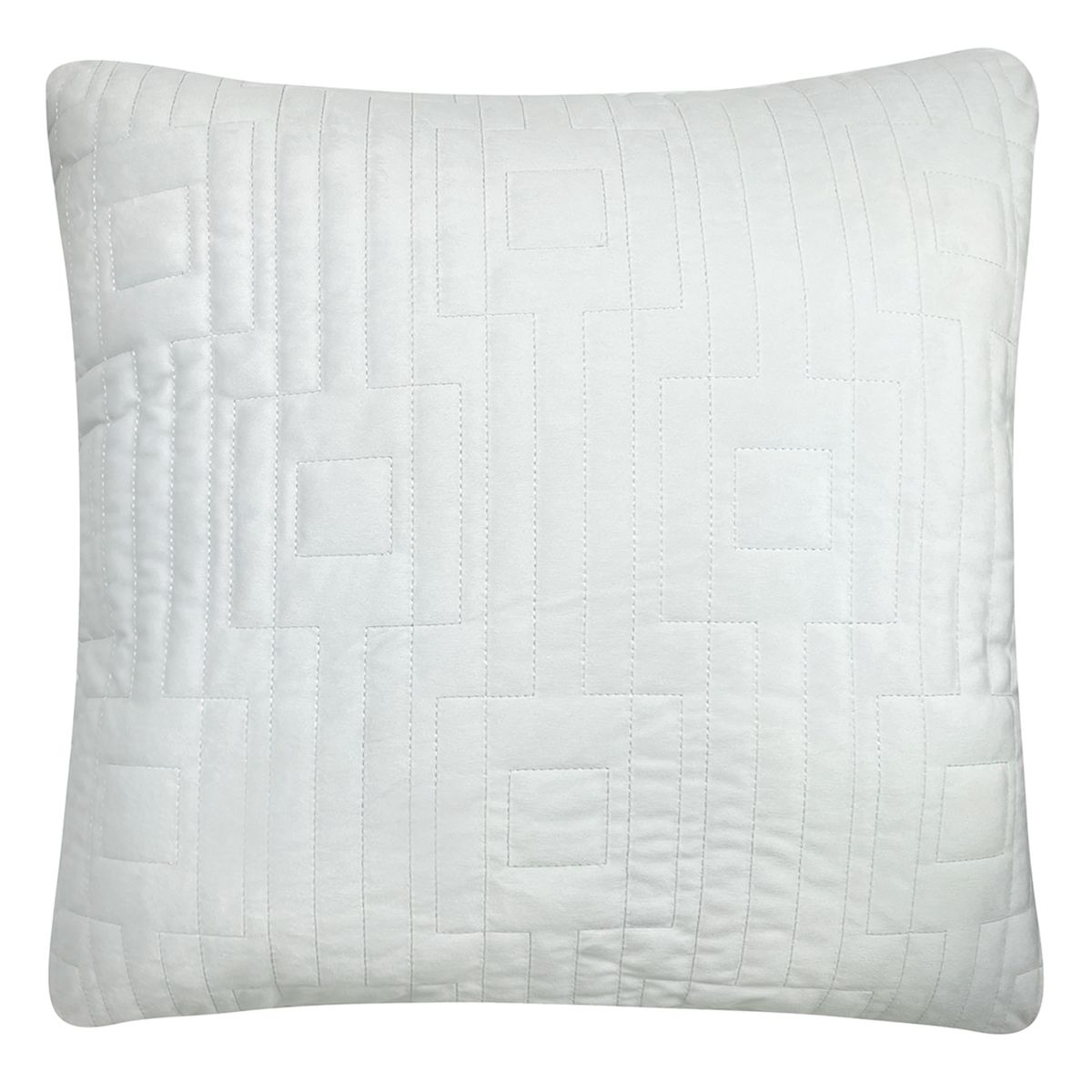 Silver geometric cushion on sale