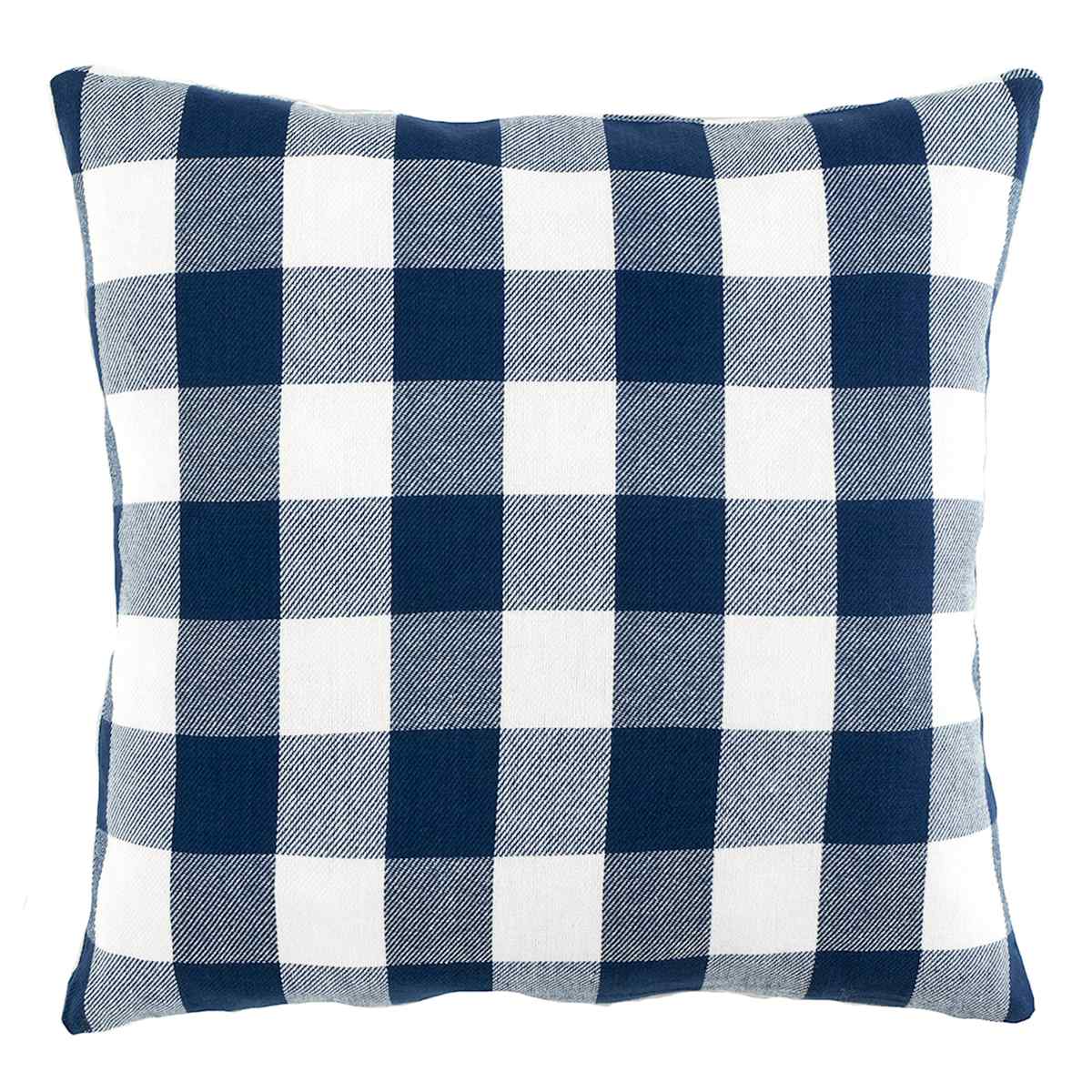 Navy blue plaid throw pillows shop