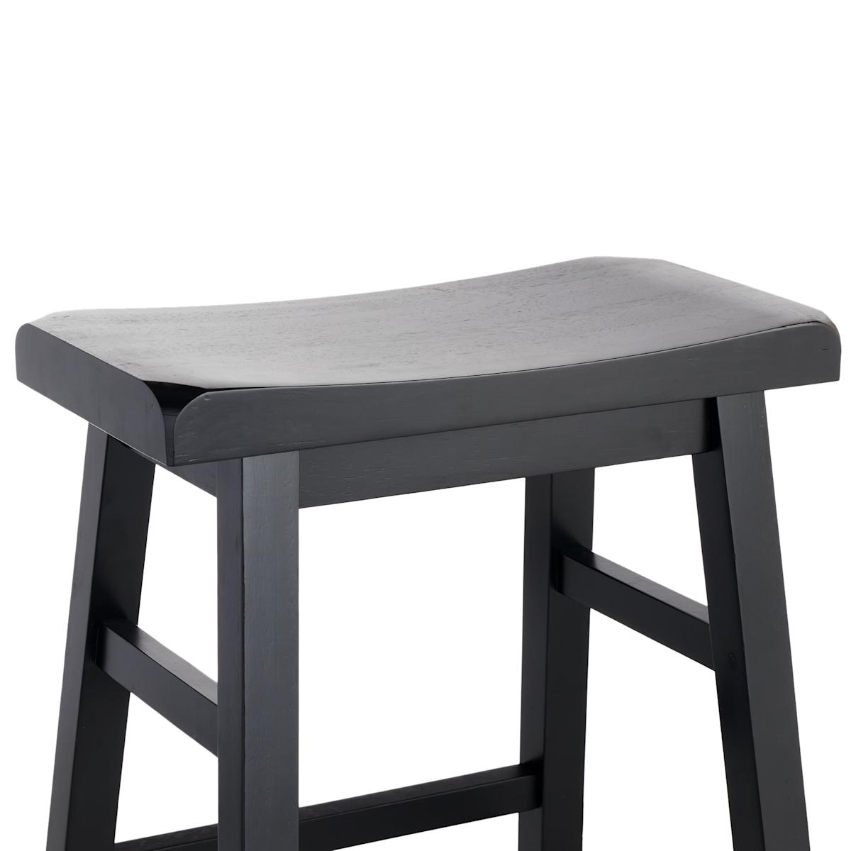 Providence Black Saddle Counter Stool 24in Black Counter Stool At Home