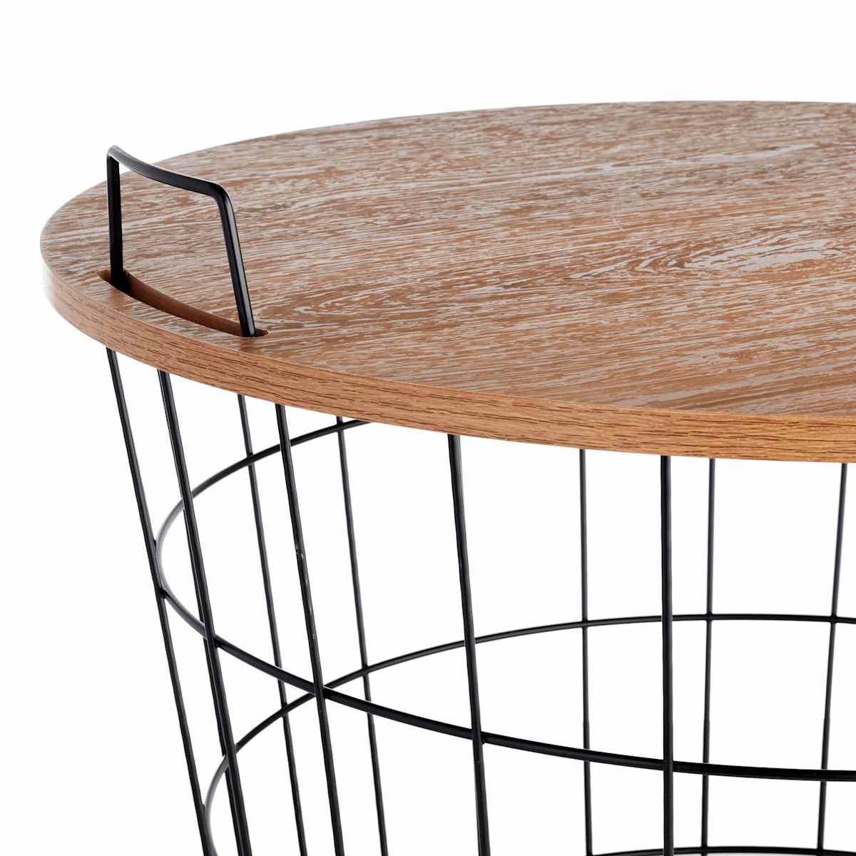 Honeybloom Wire Basket Storage Table